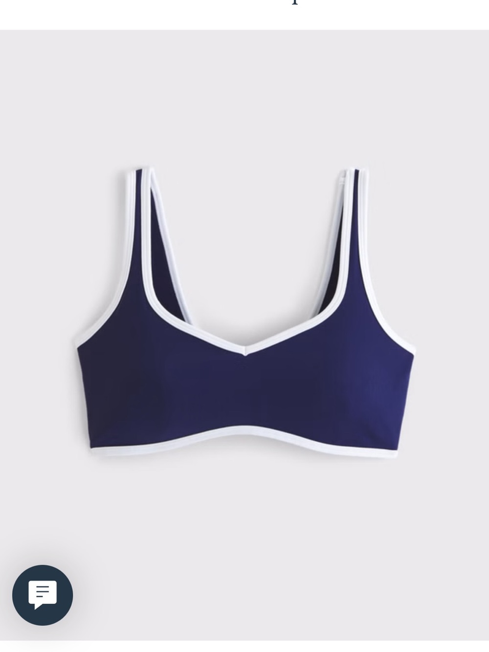 Abercrombie & Fitch Navy sport bra and bike shorts set